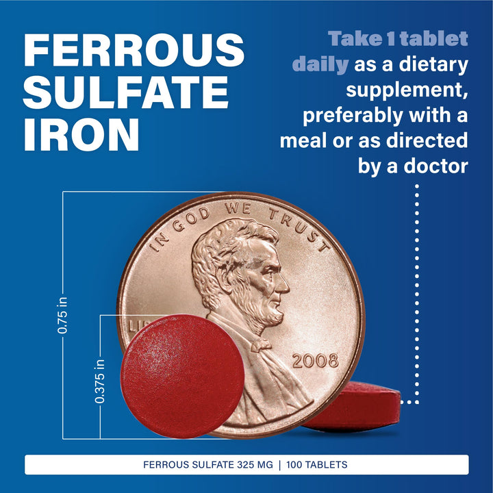 MAJOR Ferosul - Ferrous Sulfate 325mg Tablets with 65mg