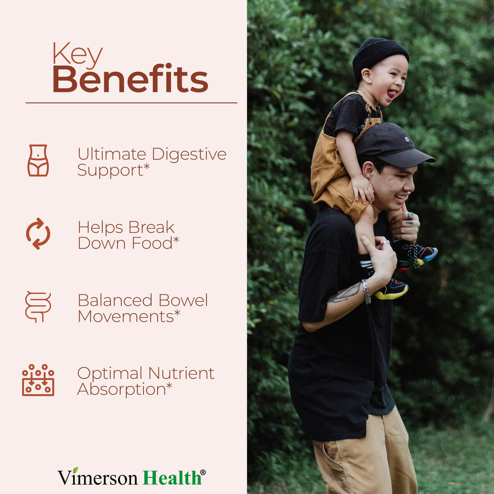 Digestive Enzymes - Probiotic Multi Enzyme (Enzimas Digestivas) - Digestive Supplements with Unique Makzyme-Pro Formula - Advanced Enzymes for Digestion, Bowel Movements & Nutrient Absorption. 60 Caps