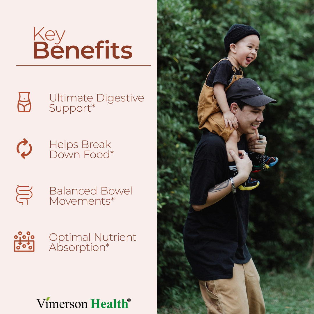 Digestive Enzymes - Probiotic Multi Enzyme (Enzimas Digestivas) - Digestive Supplements with Unique Makzyme-Pro Formula - Advanced Enzymes for Digestion, Bowel Movements &amp; Nutrient Absorption. 60 Caps