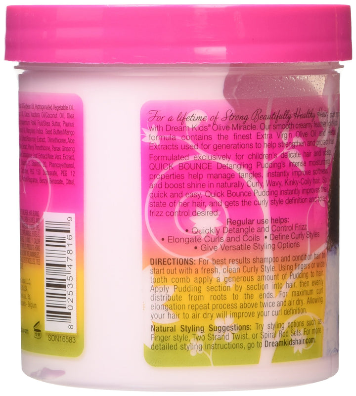 Dream Kids Quick Bounce Detangling Pudding, 15 oz