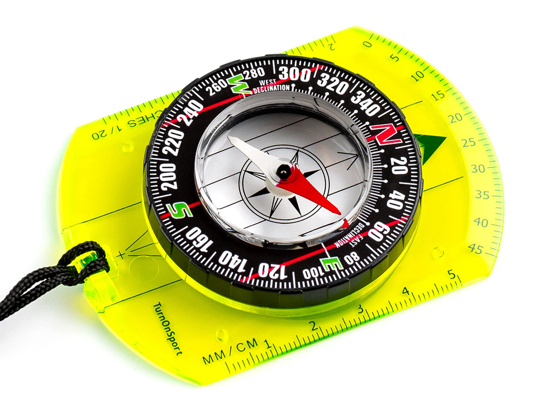 Orienteering Compass - Hiking Backpacking Compass - Advanced Scout Compass Camping and Navigation - Boy Scout Compass Kids - Childrens Compasses for Map Reading - Baseplate Compass Survival (Green)