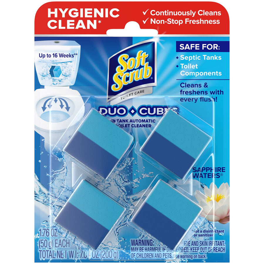 Soft Scrub In-Tank Toilet Cleaner Duo-Cubes, Sapphire W