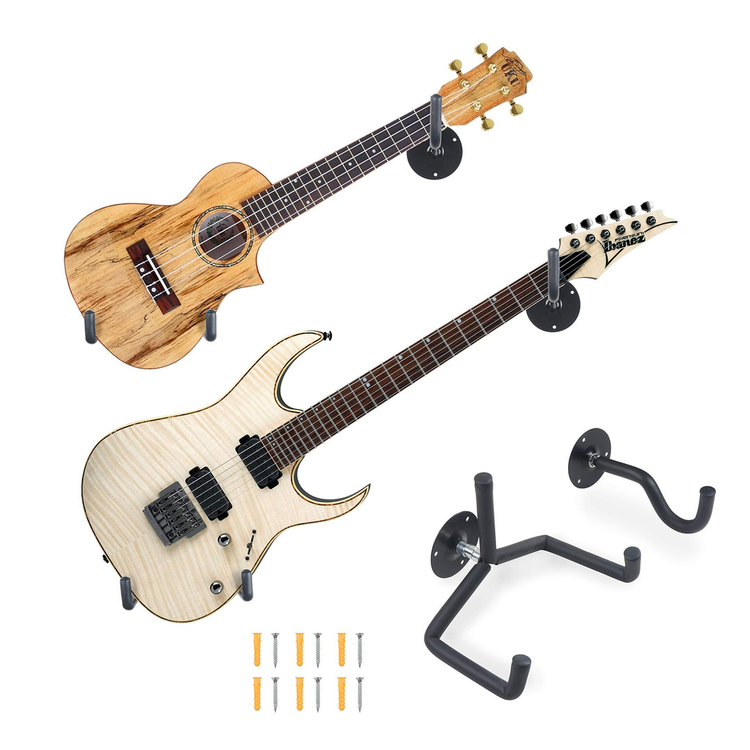 Electric Guitar Wall Hanger Ukulele Wall Mount Slatwall Horizontal Hawaiian Guitar Holder Bass Stand Rack