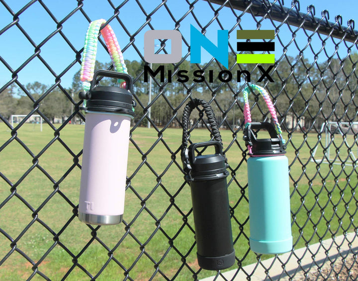 Paracord Handle Compatible with Yeti Rambler 36oz 26oz 18oz 12oz 46oz Water Bottles, Durable Carrier Strap - Holder(Colorful)