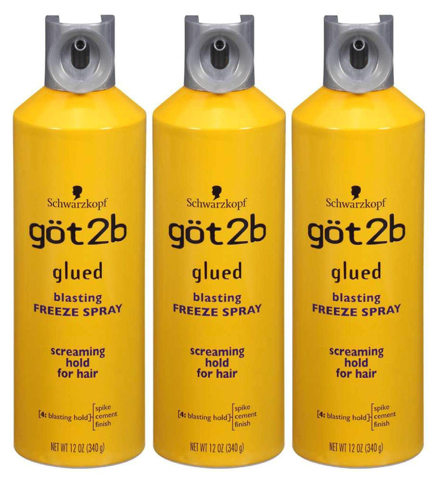 Got2b Glued Blasting Freeze Spray, 12 oz (Pack of 3)