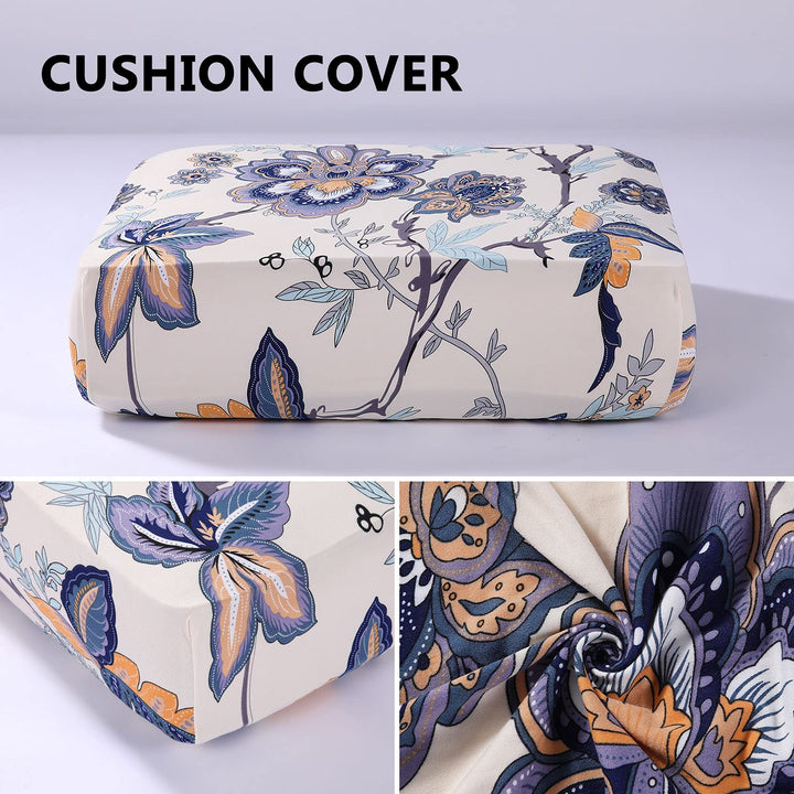 hyha Printed Couch Cushion Covers, Floral Sofa Cushion 