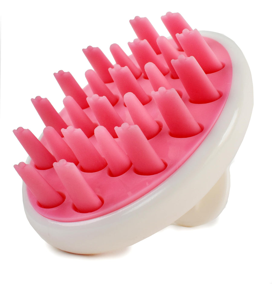 Pink : Zyllion ZMA12 Shampoo Scalp Massage Brush (Pink)