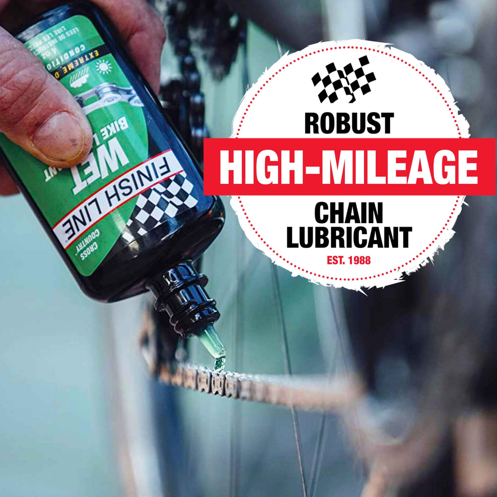 WET Bicycle Chain Lube 2oz Drip Squeeze Bottle