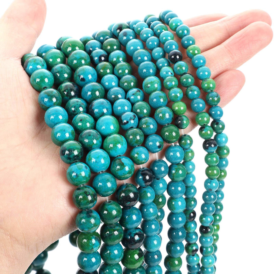 45pcs 8mm Phoenix Color Natural Stone Beads for Jewelry Making,Energy Stone Healing Power,Enjoy DIY Fun
