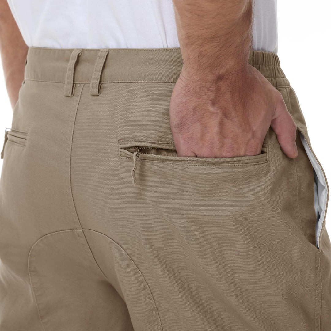 Men&#39;s Cargo Tactical Pants Military Casual Army Combat Work Pants with Multi Pockets Khaki 32