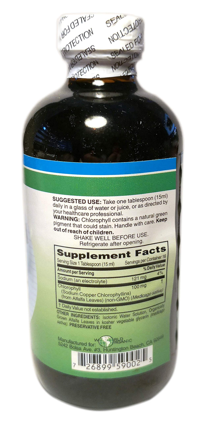 - Chlorophyll Liquid 100mg, 8 oz liquid