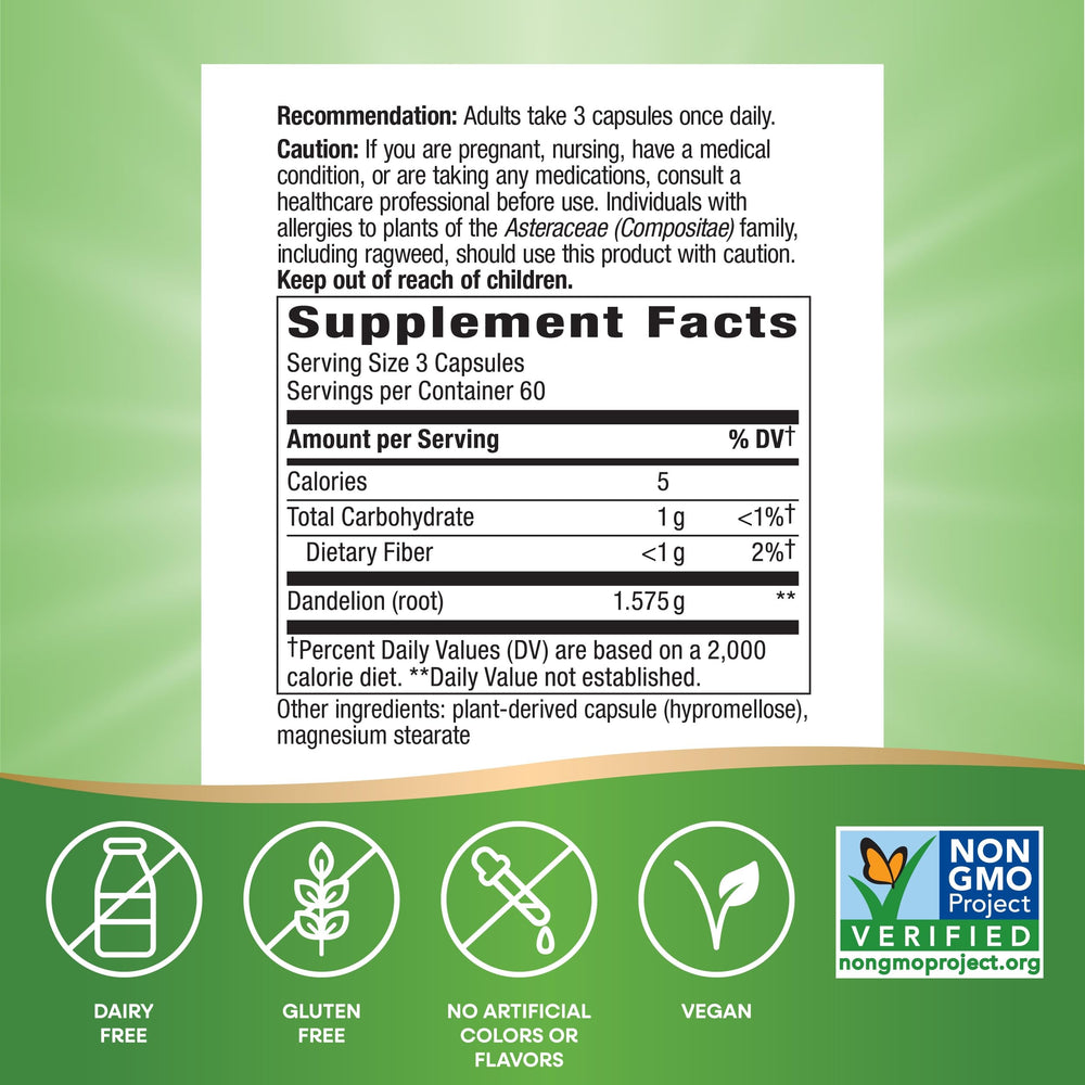 Nature's Way Dandelion Root, Traditional Diuretic H