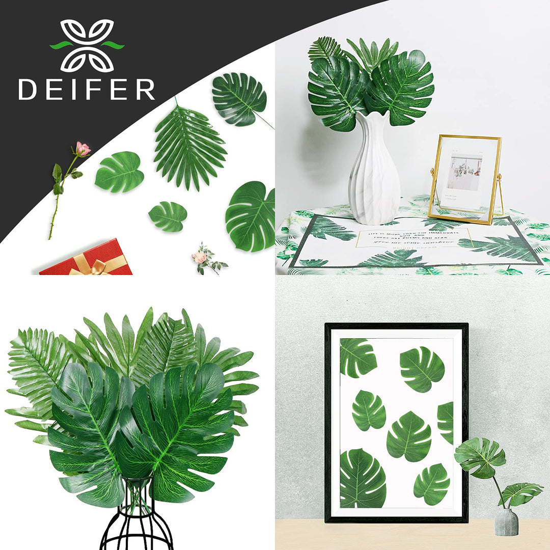 TSCTBA AOLDHYY rtificial Tropical Monstera-88Pcs 6 Kinds Fake Leaf Plants Garden Sculpture Outdoor Garden Sculpture Outdoor Decoration