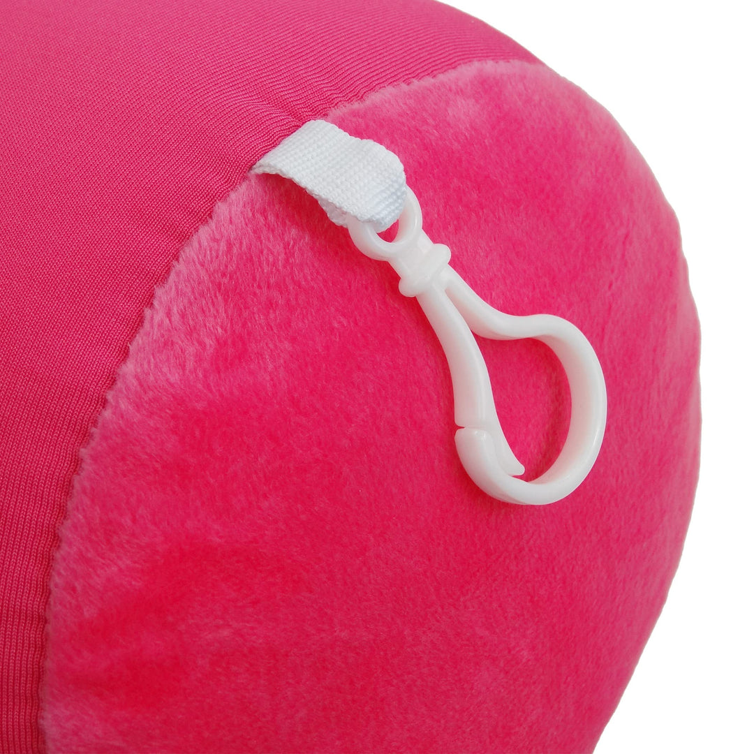 Microbead Bolster Tube Travel Pillow, Compact, Perfect for Plane or Car, Pink