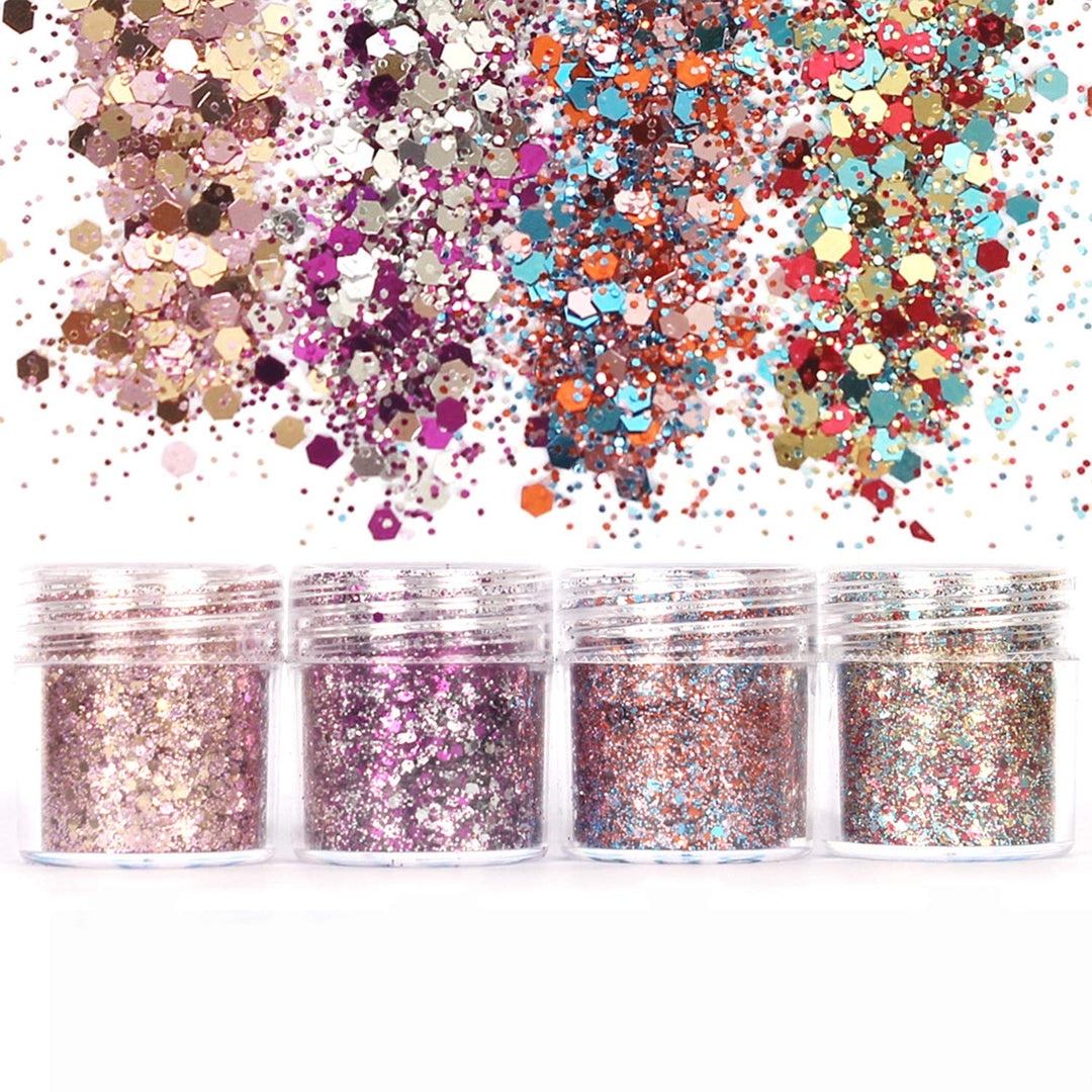 Unime Body Glitter 16 Colors Chunky Glitter For Body Fa