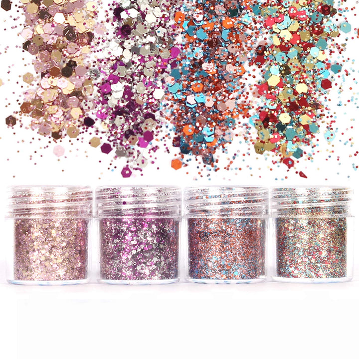 Unime Body Glitter 16 Colors Chunky Glitter For Body Fa