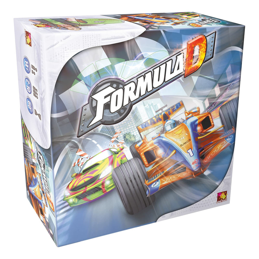 Formula D Board Game - High-Stakes Racing Thrills with Dual-Sided Tracks! Fast-Paced Strategy Game, Fun Family Game for Kids & Adults, Ages 8+, 2-10 Players, 60 Minute Playtime, Made