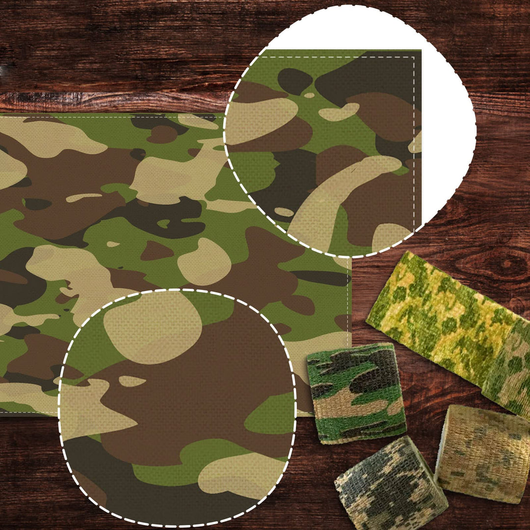 Nepnuser Linen Camo Table Runner Army Military Camoufla