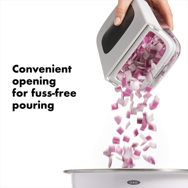 Good Grips Vegetable and Onion Chopper with Easy Pour Opening White