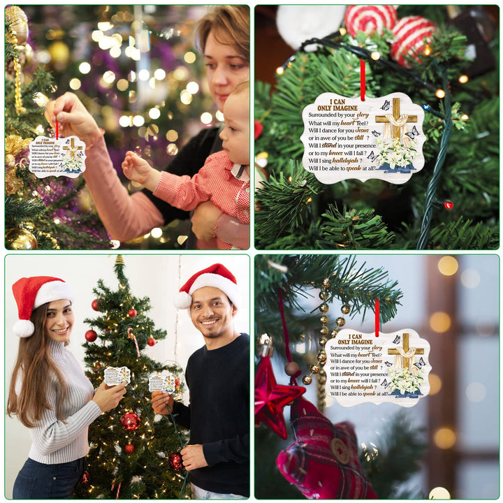 SICOHOME Religious Christmas Ornaments Christian Ornaments Unique Christian Ornaments for Christmas Tree Decorations Gifts Religious Easter Gift