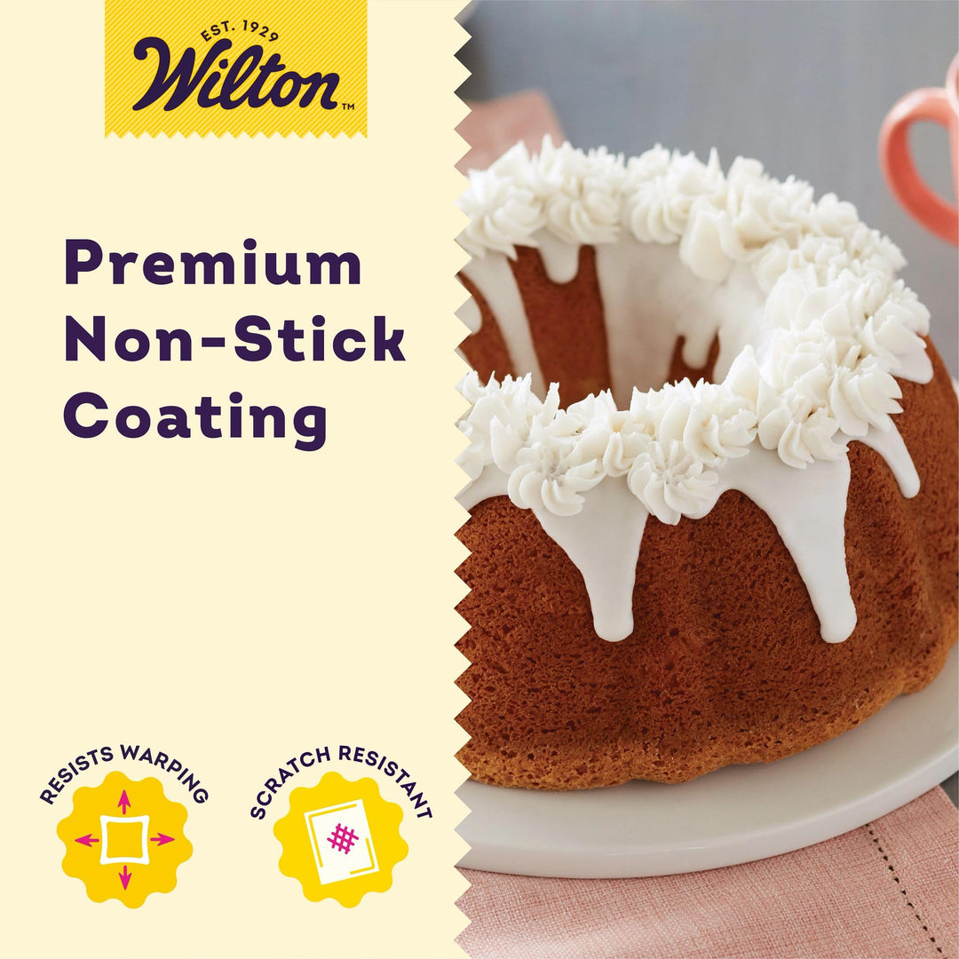 Perfect Results Premium Non-Stick 9.51-Inch Fluted Tube Pan, Steel Cake Pan