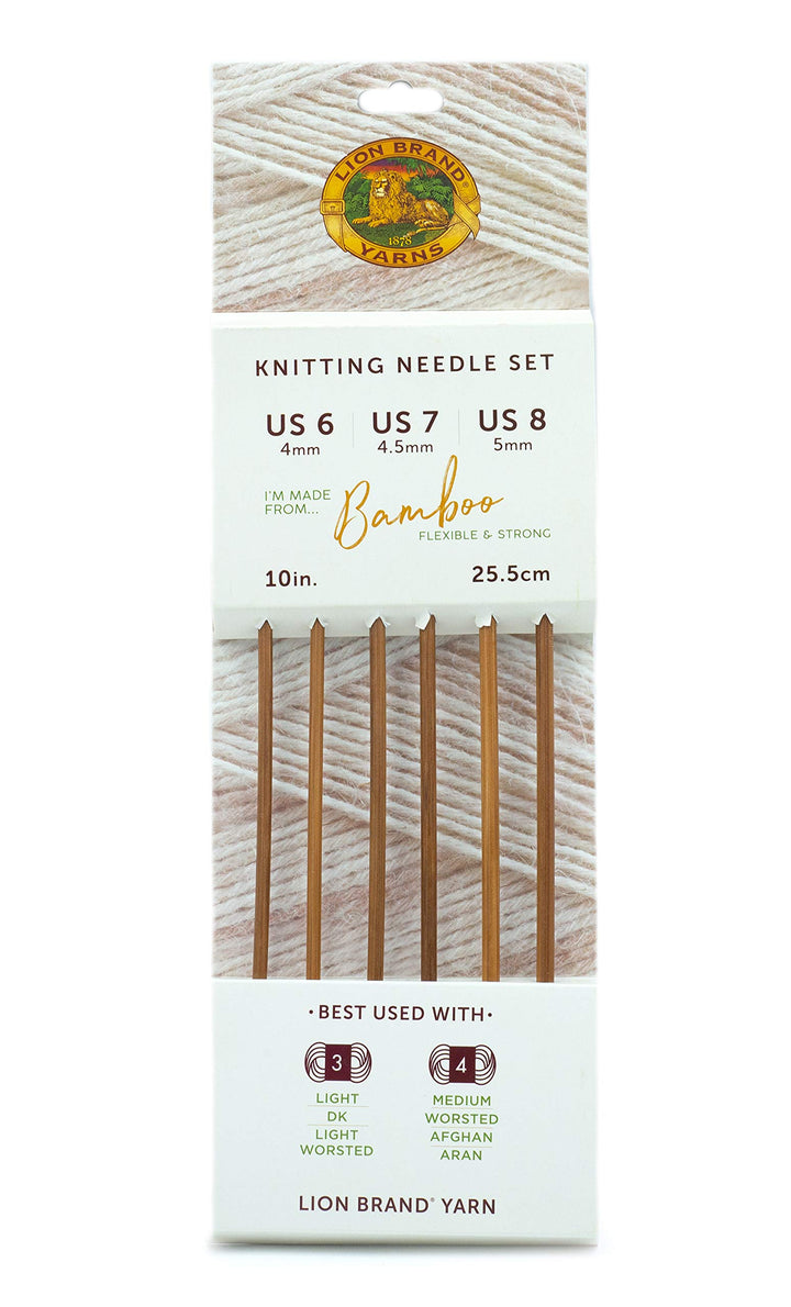 Article 401 Bamboo, 10 Inch Knitting Needles Set (Sizes 6,7,8), 401-1902