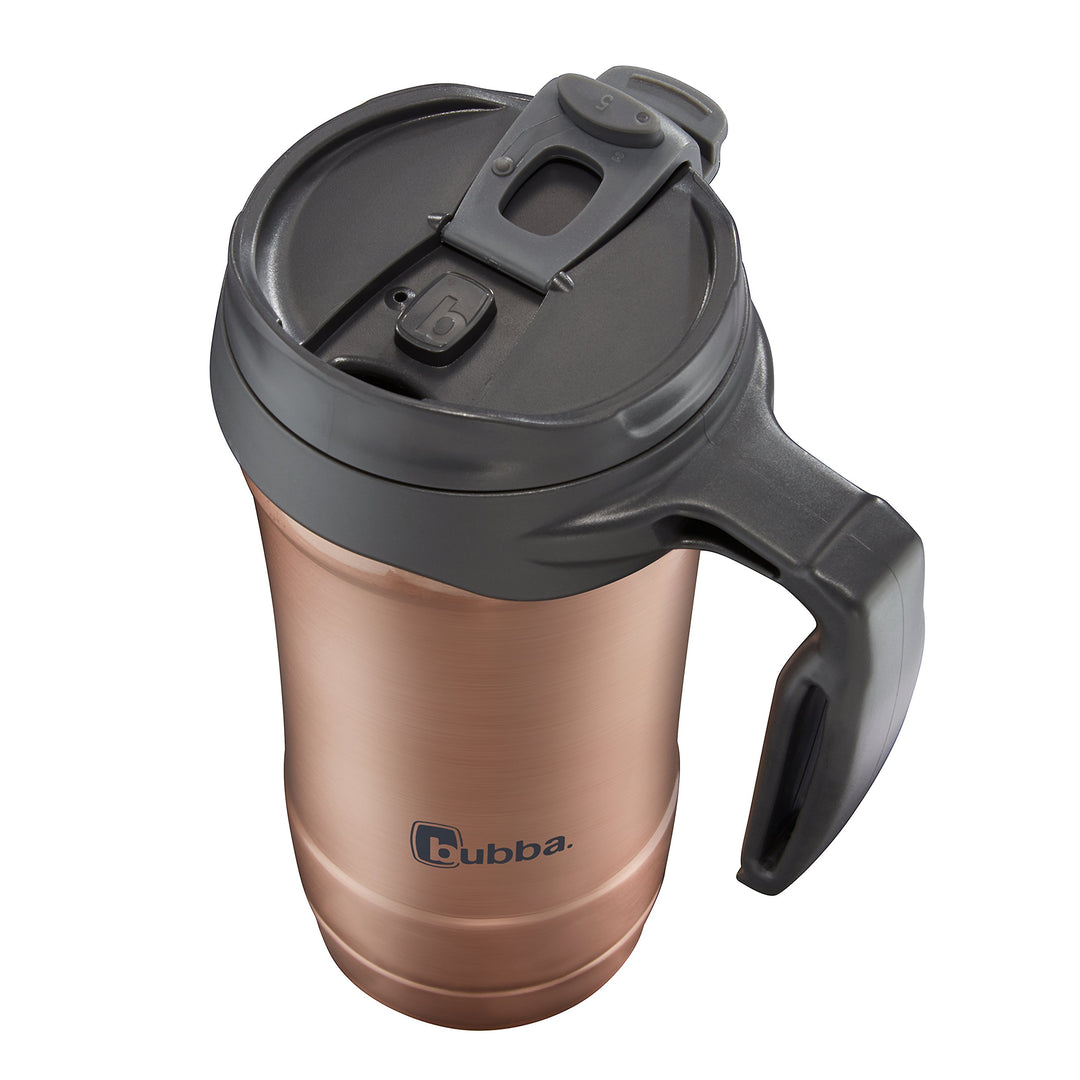 Hero Stainless Steel Travel Mug with Handle, 18 oz., Rose Gold