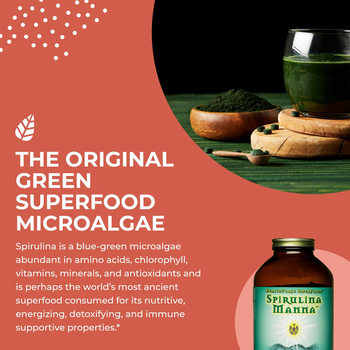 Spirulina Manna - Powder - 16 Oz