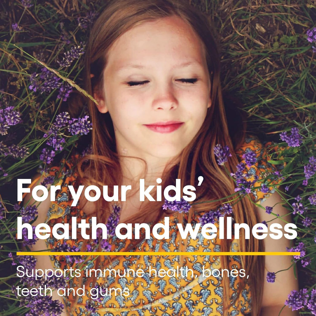 Natural Factors, Kids Chewable Vitamin C 500 mg, Supports Immune Health, Bones, Teeth and Gums, Peach, Passionfruit and Mango, 180 Wafers