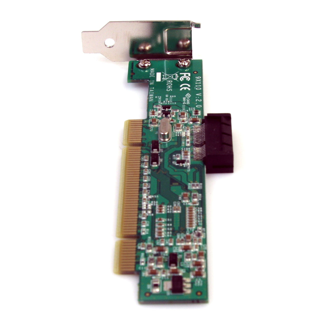 PCI to PCI Express Adapter Card - PCIe x1 (5V) to PCI (5V &amp; 3.3V) slot adapter - Low Profile - PCI1PEX1