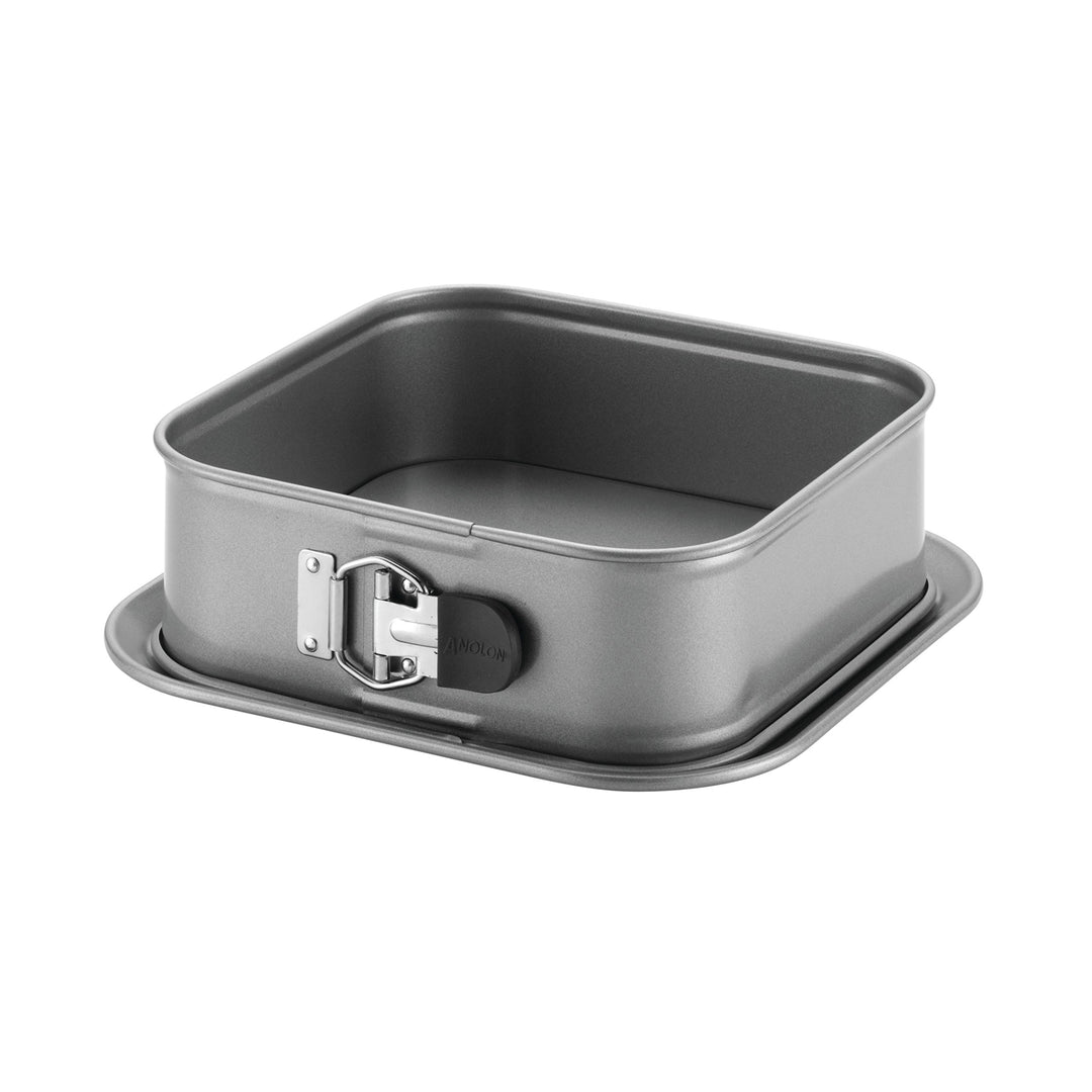 Advanced Nonstick Springform Baking Pan / Nonstick Springform Cake Pan, Square - 9 Inch, Gray