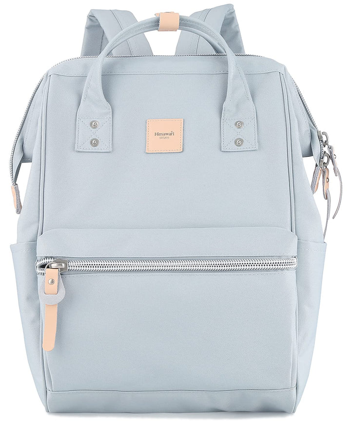 Laptop Backpack for Women&amp;Men Travel Business Backpack With USB Charging Port Large, Water Resistant College Bag Computer Bag Doctor Bag (1881-Light blue, Regular)