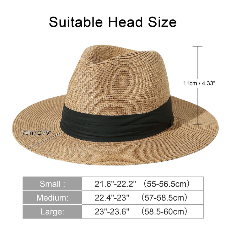 Lanzom Summer Beach Sun Hats for Men Women Foldable Flo