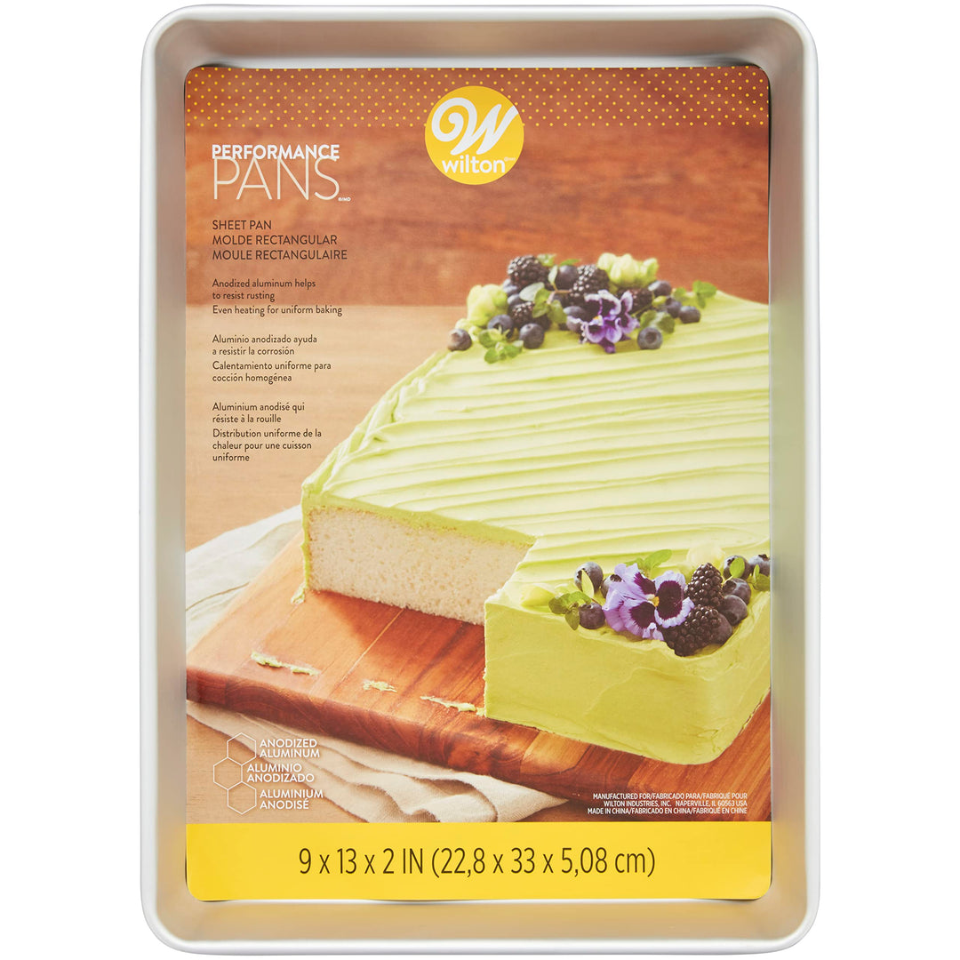 Performance Aluminum Pans 9 x 13-Inch Quarter Sheet Cake Baking Pan