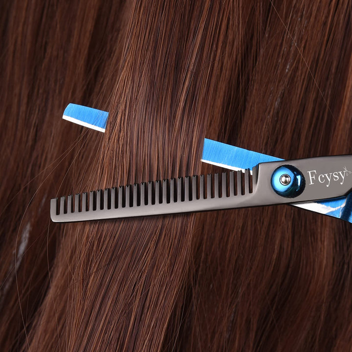 Hair Scissors Thinning Shears Set, Professional Hair Cutting Scissor Kit Hair Shears Texturizing Shears Set, Barber Scissors Kit with Hairdresser Scissors Haircut Shears Hair Layering Scissors
