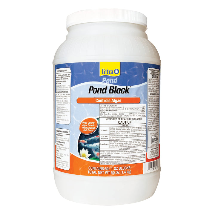 Pond Pond Block, 50 Count, Helps Control Algae Growth in Ornamental Fish Ponds