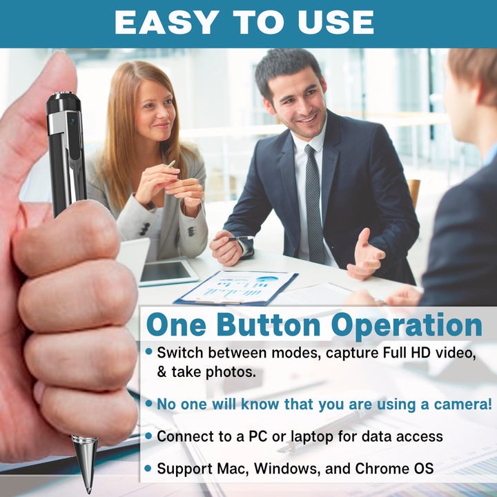 SIRGAWAIN Hidden Spy Camera Pen 1080p | Nanny Camera Sp
