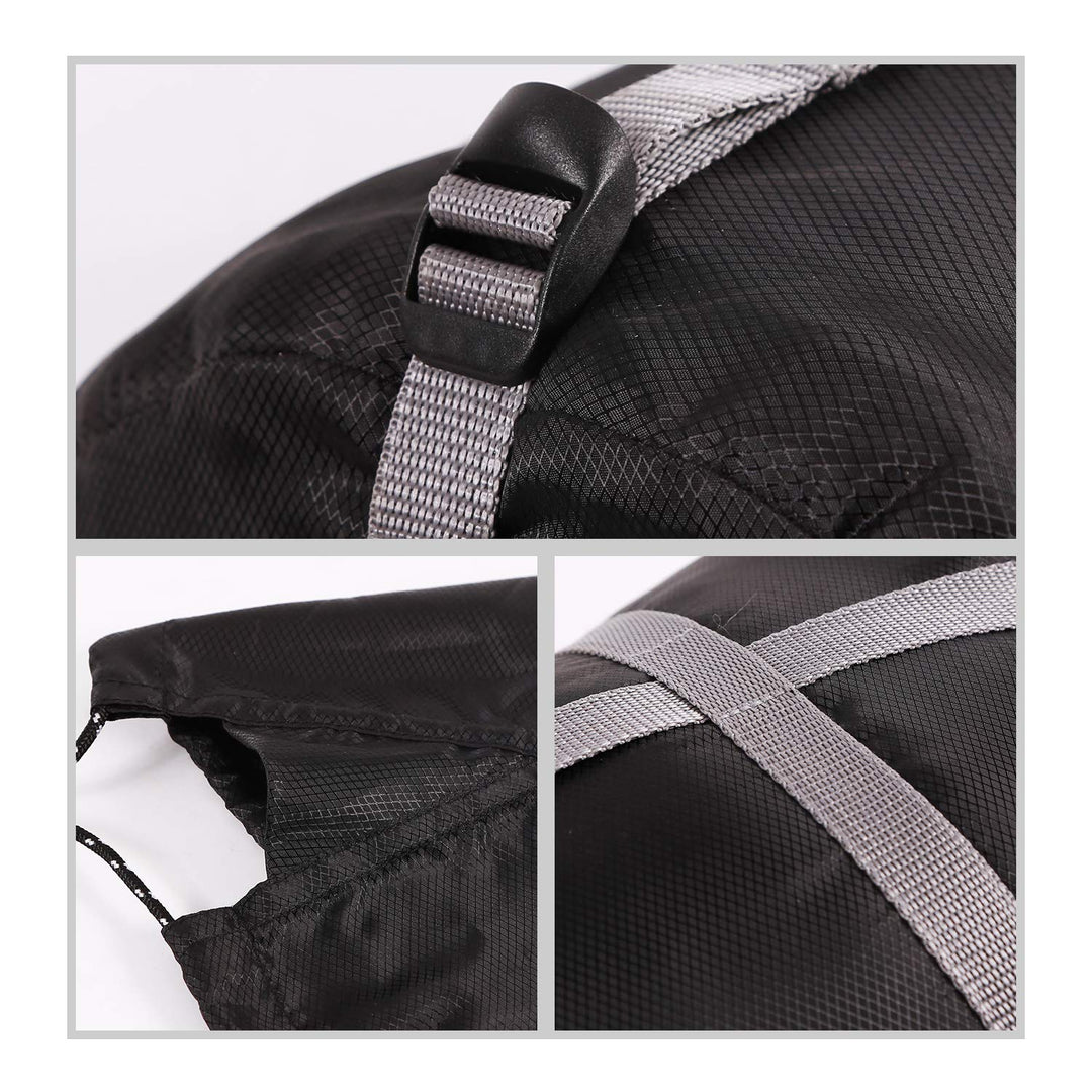 Sleeping Bag Stuff Sack, Compression Sack, Great for Backpacking and Camping Black L