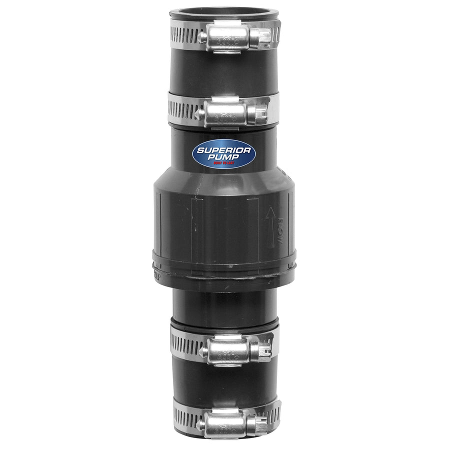 99544 1-1/4 in. Rubber Boot Check Valve, Black