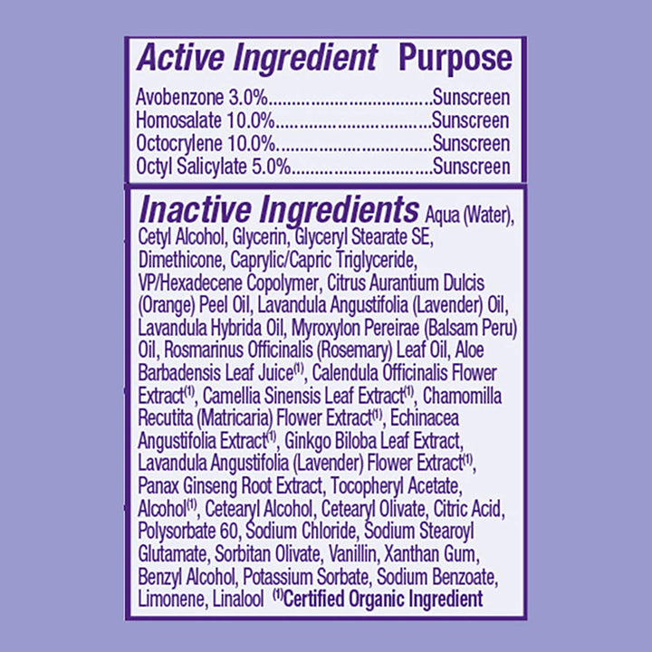 Sunscreen Lotion, SPF 45, Pure Lavender, 4 Oz