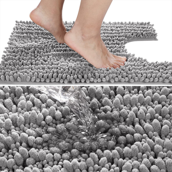 Yimobra Toilet Rugs U Shaped 24x20, Soft Comfortable Ab