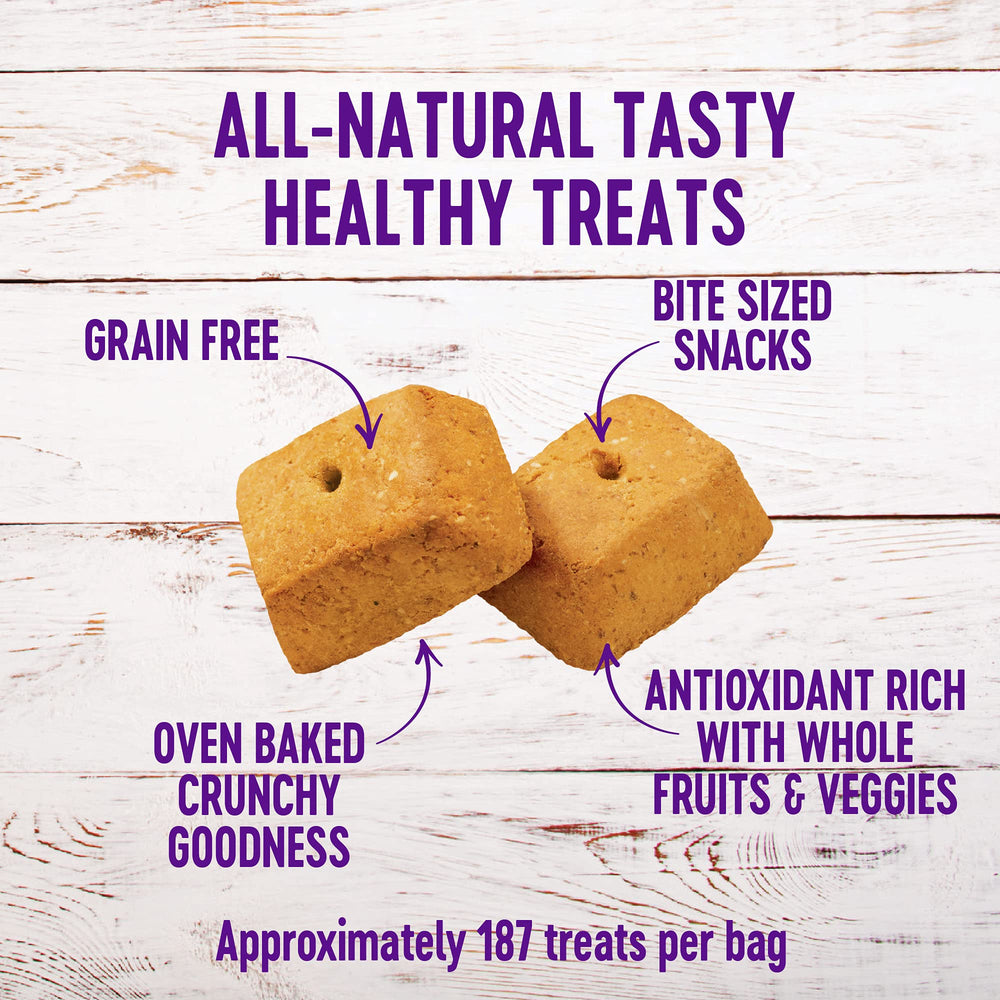 WellBars Dog Treats, Natural, Training Treat, Grain Free, Crunchy Yogurt, Apples & Banana (45 Ounce bag)