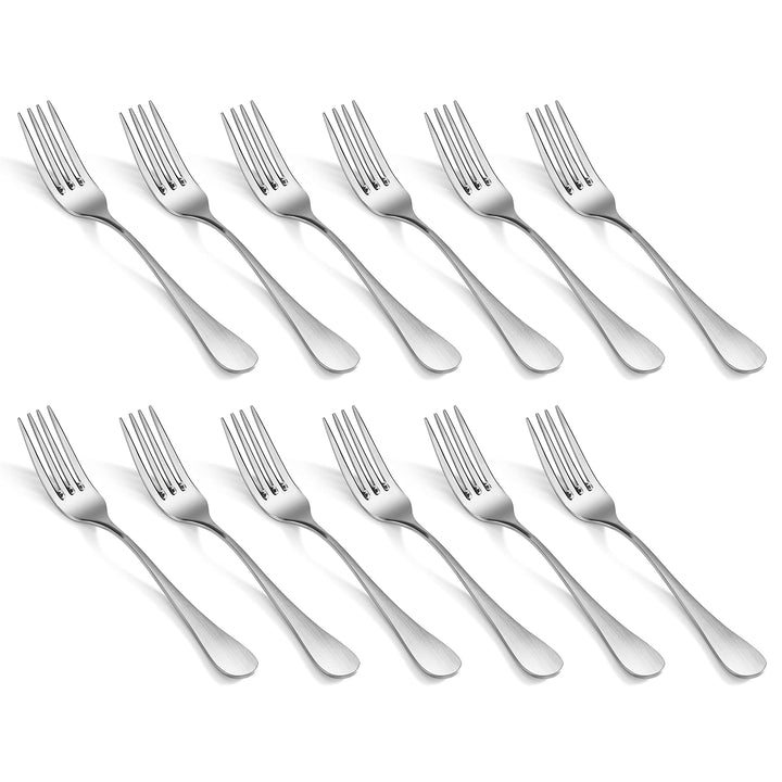 1029109 Rain 18/10 Stainless Steel Salad Fork, Matte Finish Handle,12-Piece