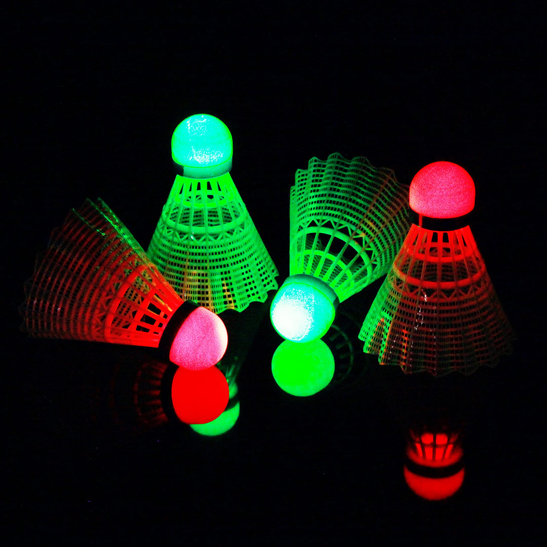 E-Jet LED Badminton Shuttlecocks, Badminton Birdies 4pc