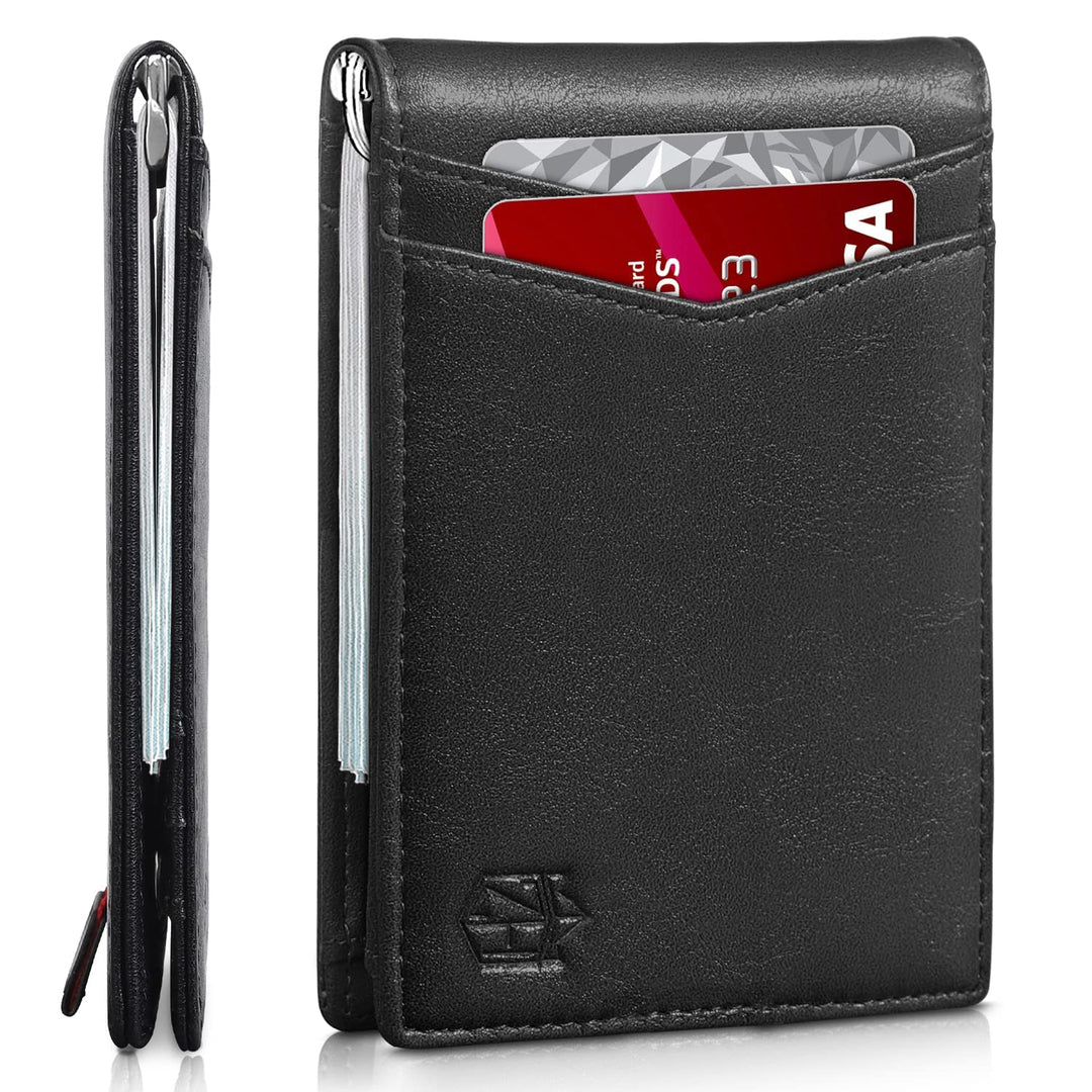 Zitahli Wallet for Men-6 Slots ID Window-Mens Wallets-S