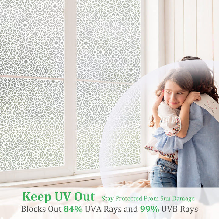 Privacy Window Film Static Cling: Frosted Glass Window 