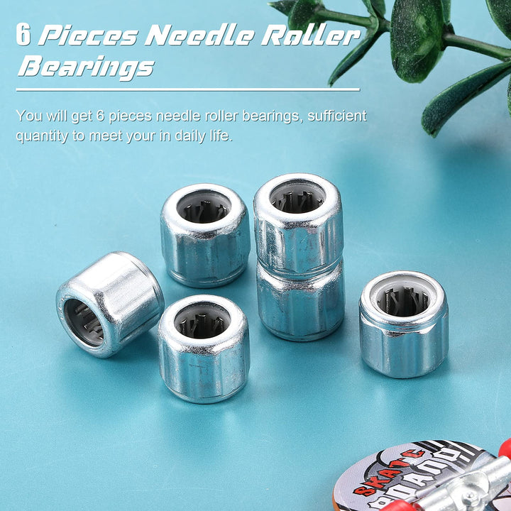 Tondiamo 6 Pieces Needle Roller Bearings unilateral Bearing Small Octagonal Bearings Industrial Bearings 8mm Bore 14mm OD 12mm Width with Nice Load Carrying Capacity and Stiffness Bearing