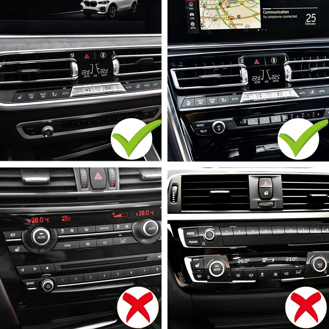 Jaronx Compatible with BMW Crystal Volume Knob Button C