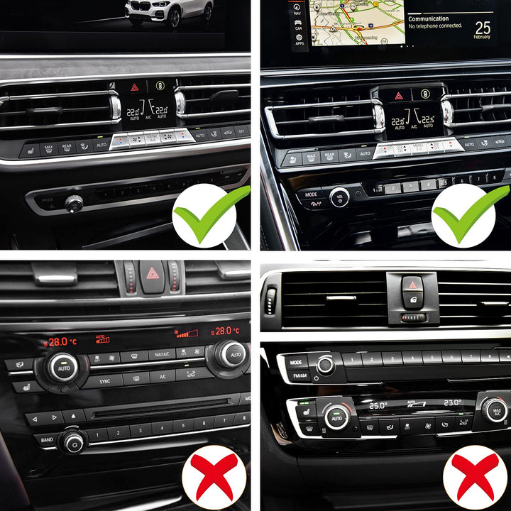 Jaronx Compatible with BMW Crystal Volume Knob Button C
