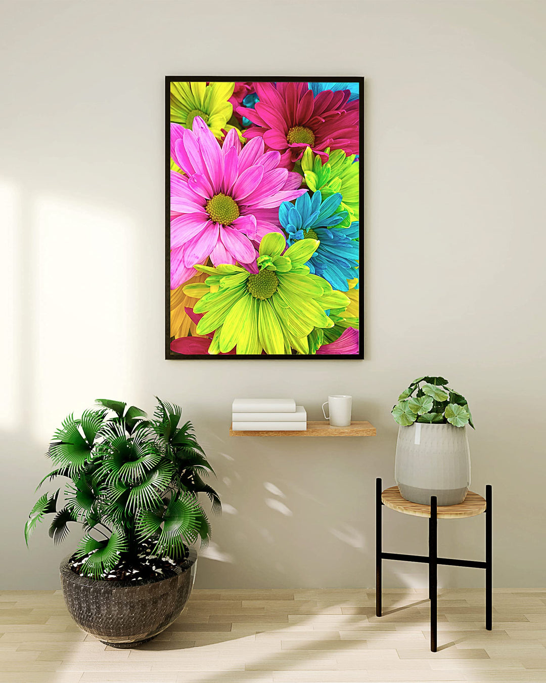 Paint by Number for Adults Beginners with Letters - Paint-by-Number Kits - Flowers - Easy DIY Acrylic Painting on Canvas, Sip &amp; Craft Art Set